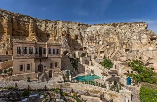 Yunak Evleri is Built inside a Cave in Cappadocia