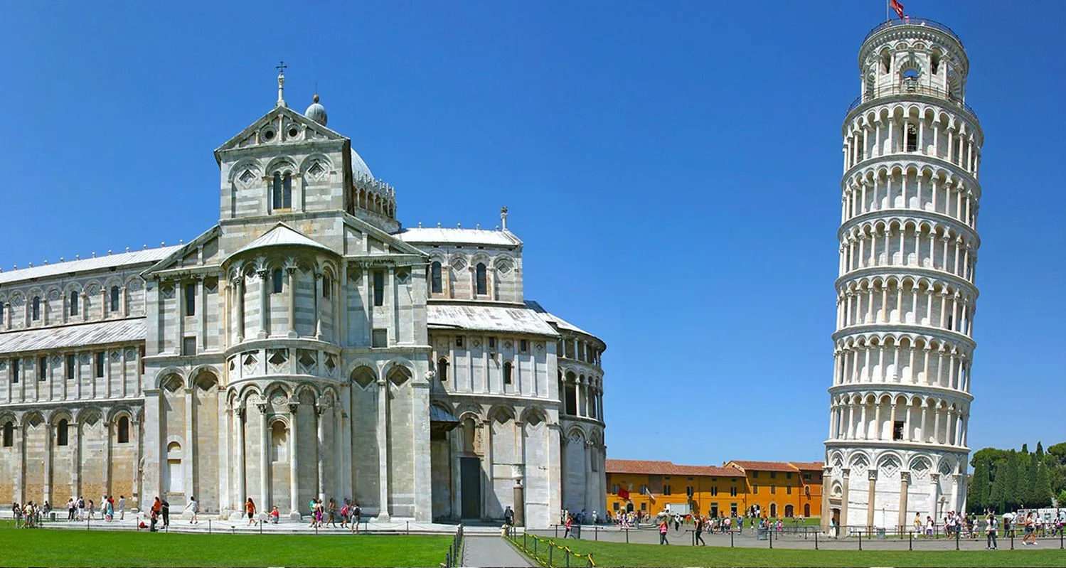 Leaning Tower of Pisa, a famous architectural landmark in Italy, showcasing its distinctive tilt and medieval design in our Italy itinerary 9 days