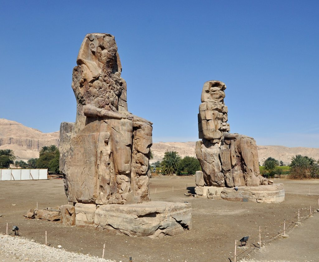 Egypt 9-Day Luxury Private Tour 6 The Colossi of Memnon on Luxor’s west bank