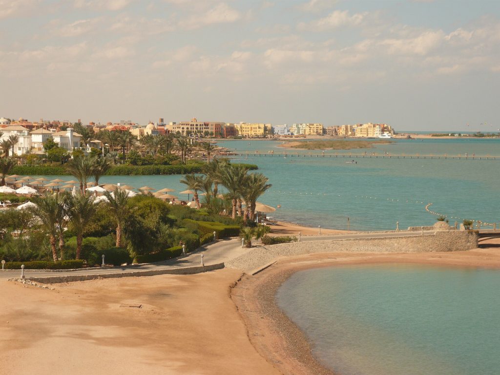 Egypt 14-Day Luxury Private Tour 20 A sandy lagoon beach at El Gouna on the Red Sea