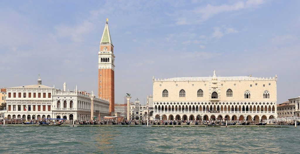 Italy 15-Day Luxury Private Tour 8 The Doge's Palace and campanile seen from the lagoon in Venice