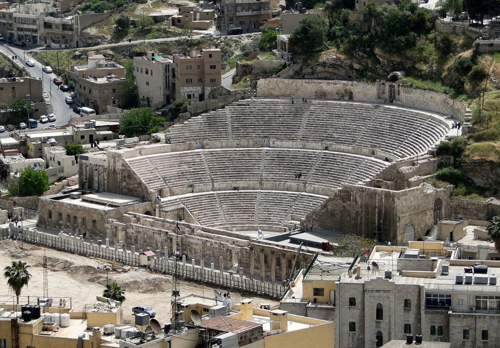 Jordan 8-Day Luxury Private Tour 3 The Roman Theatre in downtown Amman, Jordan
