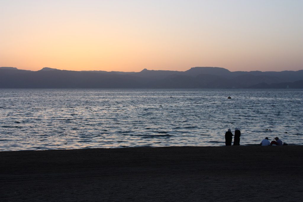 Jordan 12-Day Luxury Private Tour 19 Evening light over the Red Sea at Aqaba, Jordan