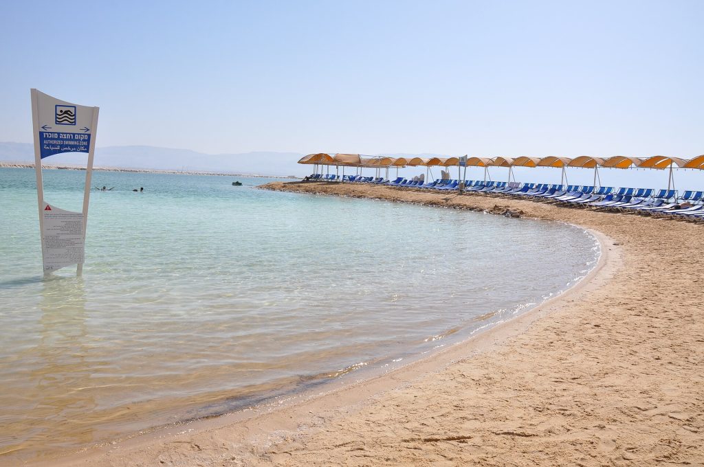 Jordan 8-Day Luxury Private Tour 17 Calm turquoise water along the Dead Sea shore, Jordan