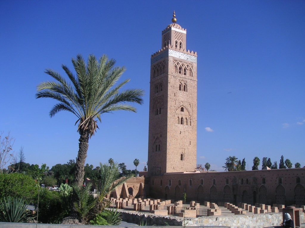 Morocco 15-Day Luxury Private Tour 7 Koutoubia Mosque minaret in Marrakech