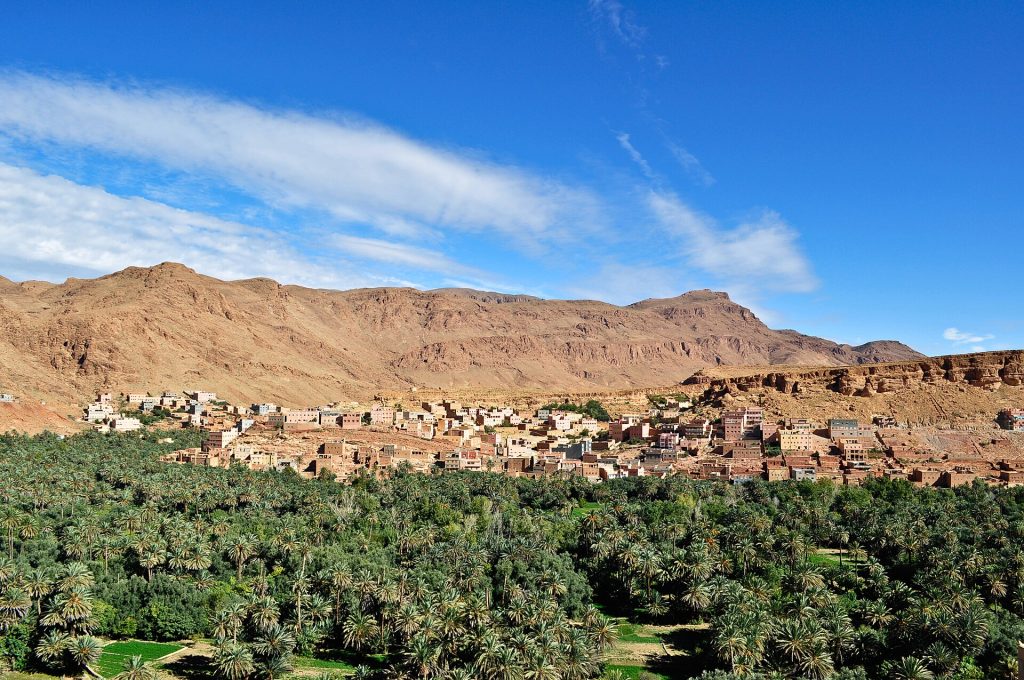 Morocco 15-Day Luxury Private Tour 5 Palm oasis of Tinghir below the Todra Gorge