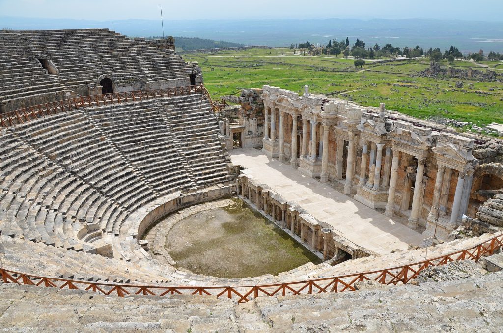 Turkey 10-Day Luxury Private Tour 6 The Roman theatre of Hierapolis above Pamukkale