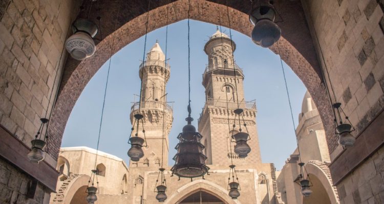a photo of an Old mosque in Cairo Egypt